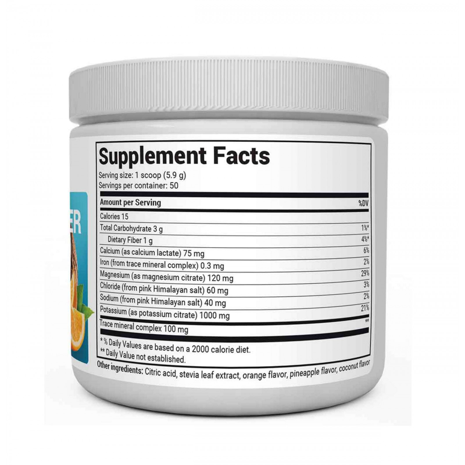 Electrolyte Powder Tropical Coconut, Pineapple and Orange 50 servings