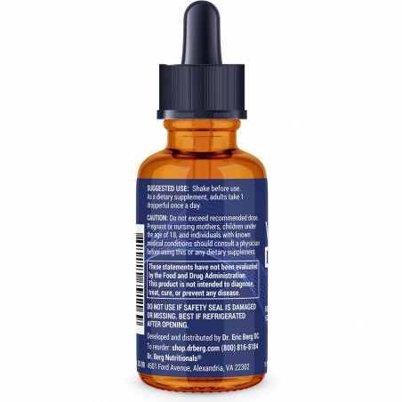 Vitamin D3 and K2 Liquid with MCT Oil - Unflavored - 1 fl oz