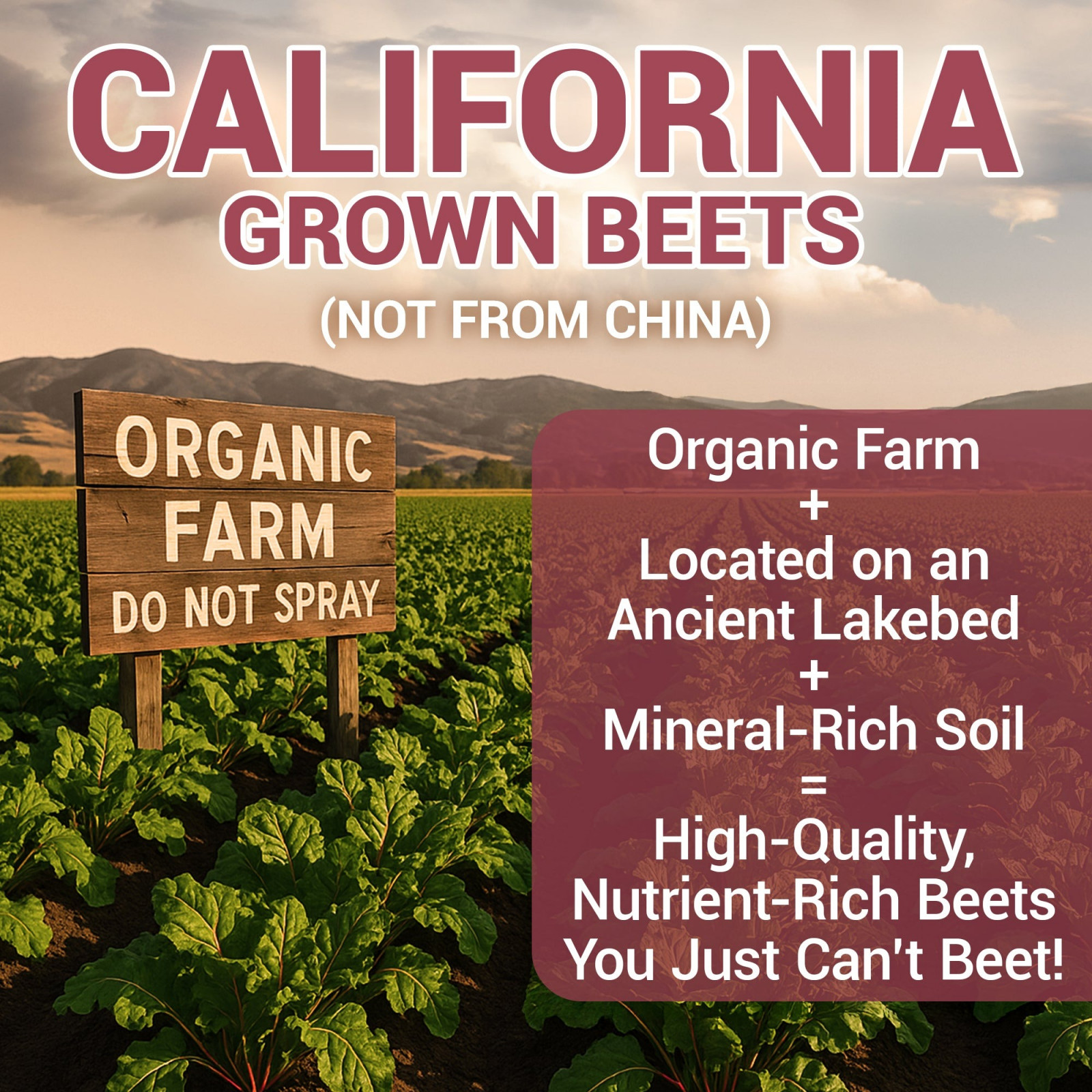 Organic Beetroot Juice Powder – Raw, Fresh, USDA Organic