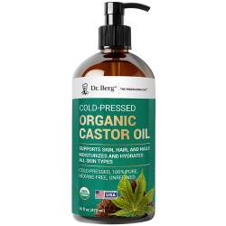 Organic Castor Oil – Cold-Pressed, Pure, Hexane-Free