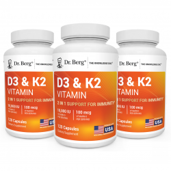 D3 & K2 Vitamin (10,000 IU) bundle 3 in pack
