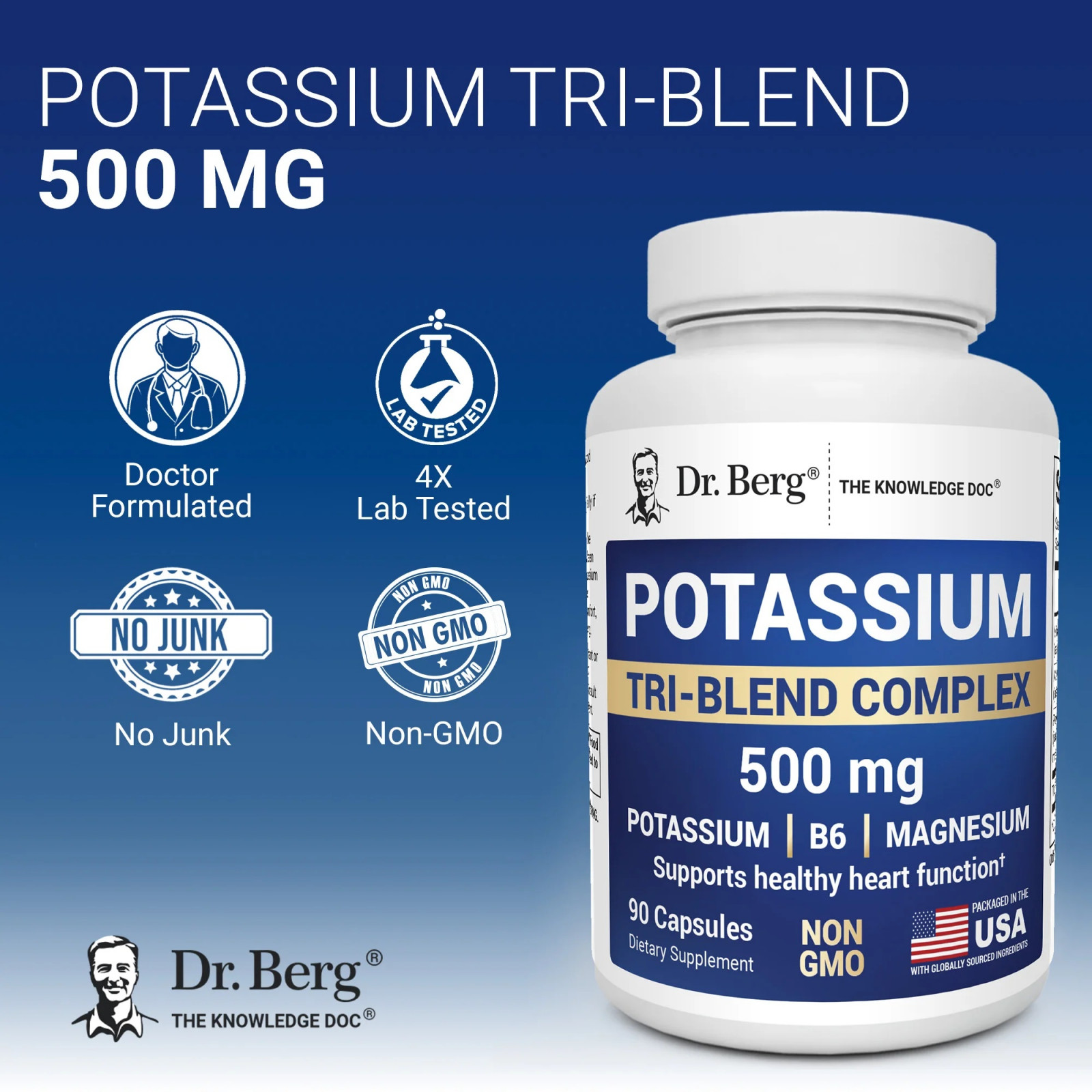 Potassium Tri-blend Complex 500mg