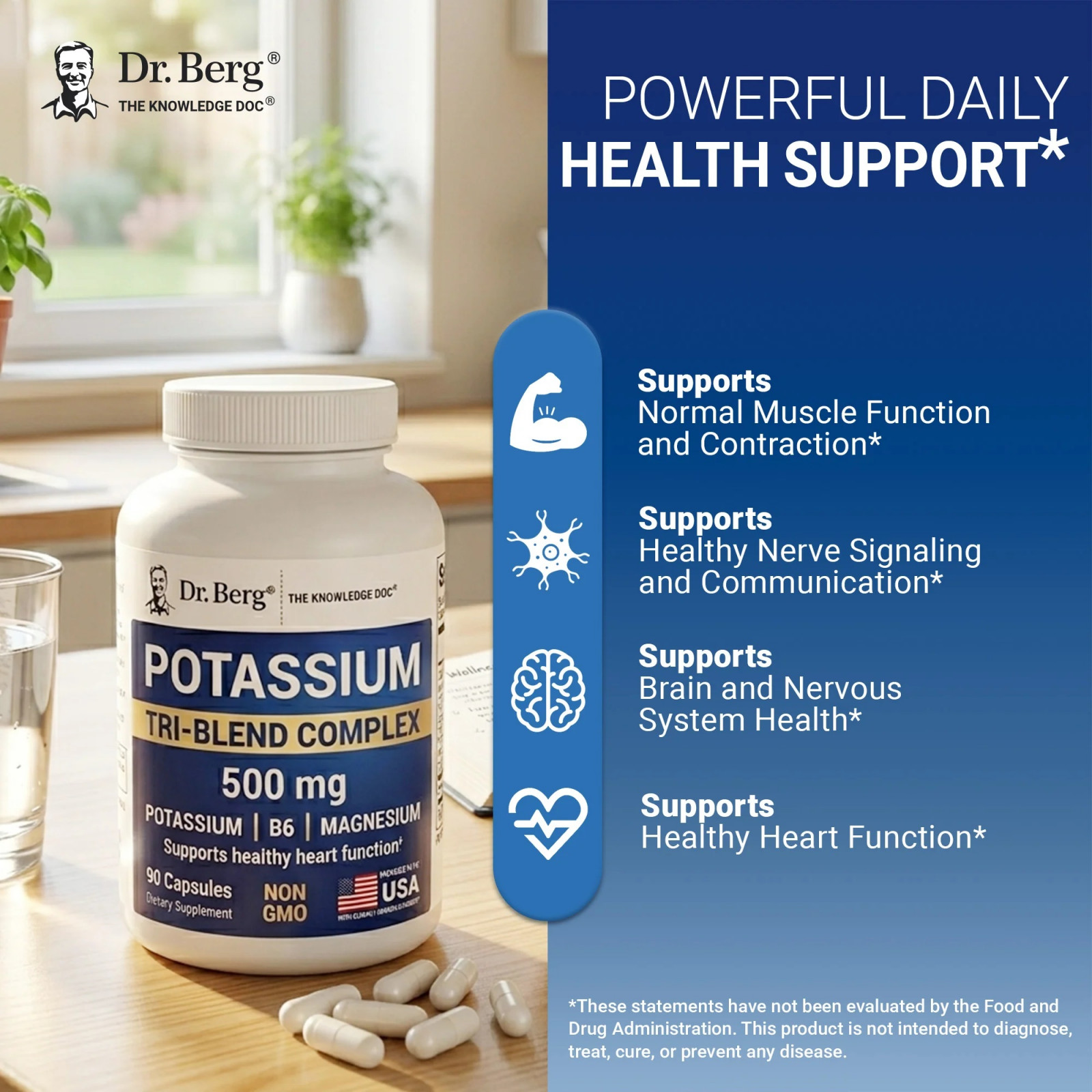 Potassium Tri-blend Complex 500mg